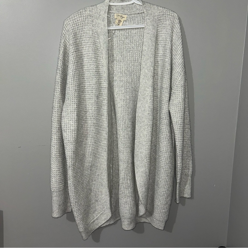 Jessica Simpson Cozy Open-Front Gray Women's Cardigan Sweater NWT